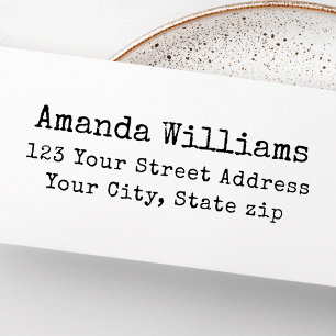 Sello Automático Dirección de devolución de máquina de escribir de 