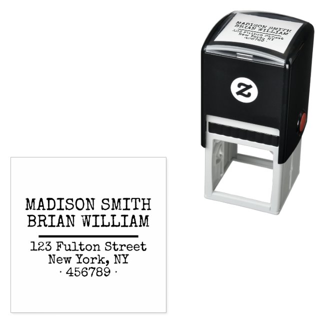 Sello Automático Dirección de devolución de máquina de escribir de  (In Situ)