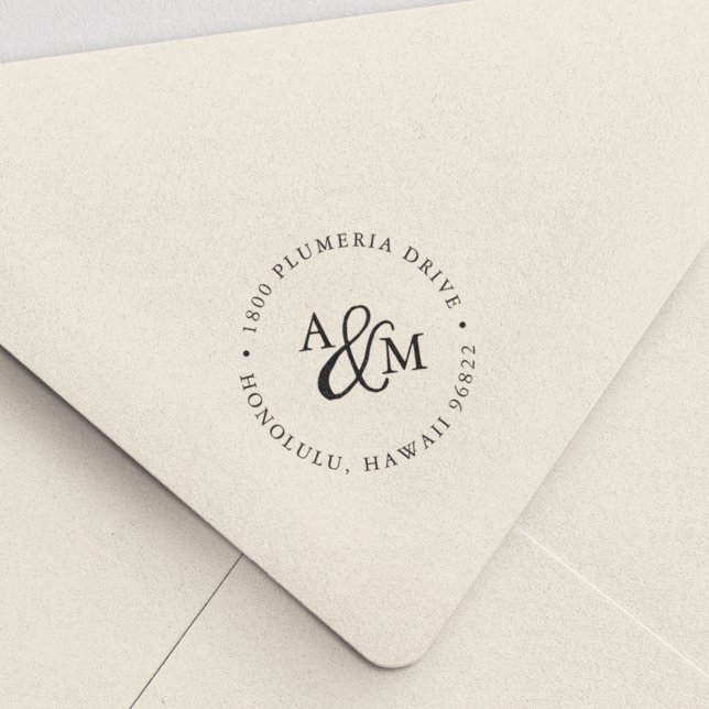 Sello Automático Dirección de devolución de monograma de Ampersand (Subido por el creador)