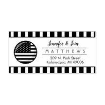 Dirección de devolución de monograma de la pareja 