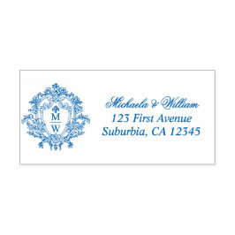 Sello Automático Dirección de devolución de monograma de regencia d