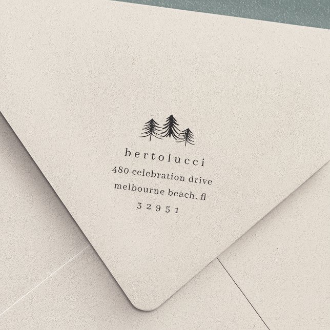 Sello Automático Dirección de devolución de Navidades de árbol de p (Subido por el creador)