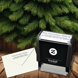 Sello Automático Dirección de devolución de Navidades de máquina de