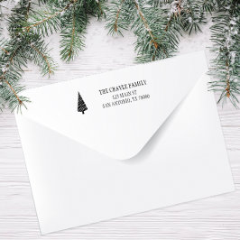 Sello Automático Dirección de devolución de Navidades de nombre de 