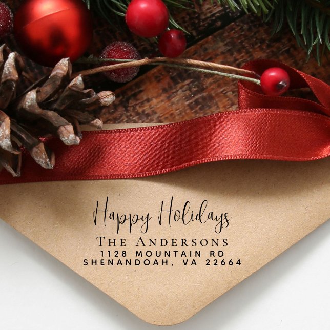 Sello Automático Dirección de devolución de Navidades de vacaciones (Subido por el creador)