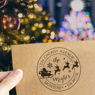 Sello Automático Dirección de devolución de navidades Santa Claus S
