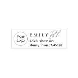 Sello Automático Dirección de Devolución de Negocios Moderna Simple