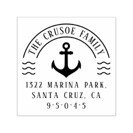 Sello Automático Dirección de devolución de nombre de familia de an