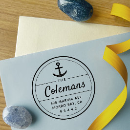 Sello Automático Dirección de devolución de nombre de familia de an