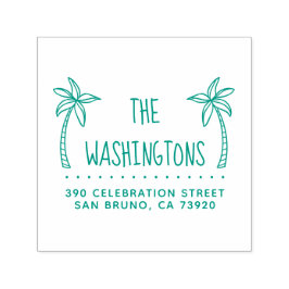 Sello Automático Dirección de devolución de nombre de familia de ár