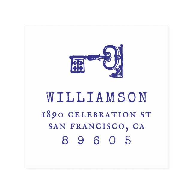 Sello Automático Dirección de devolución de nombre de familia de cl (Diseño)