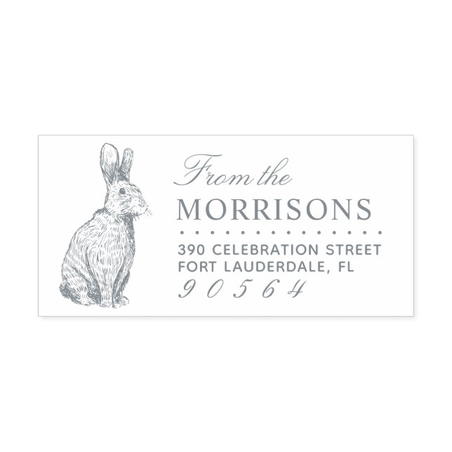 Sello Automático Dirección de devolución de nombre de familia de di (Diseño)