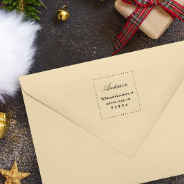 Sello Automático Dirección de devolución de nombre de familia de gu