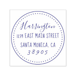 Sello Automático Dirección de devolución de nombre de familia de gu