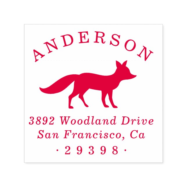 Sello Automático Dirección de devolución de nombre de familia de la (Diseño)