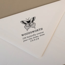 Sello Automático Dirección de devolución de nombre de familia de ma