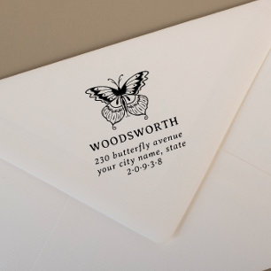 Sello Automático Dirección de devolución de nombre de familia de ma