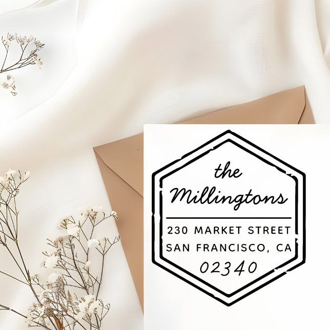 Sello Automático Dirección de devolución de nombre de familia de ma (Subido por el creador)