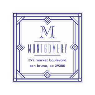 Sello Automático Dirección de devolución de nombre de familia de mo