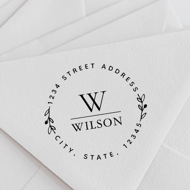 Sello Automático Dirección de devolución de nombre de familia de mo (Subido por el creador)