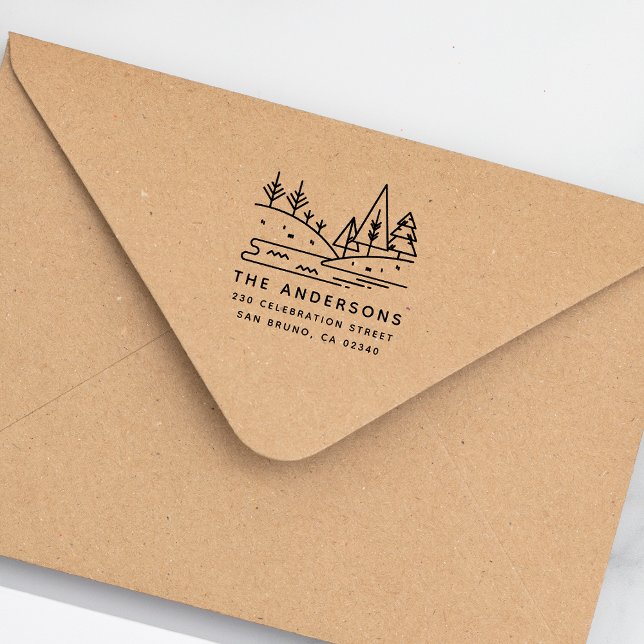 Sello Automático Dirección de devolución de nombre de familia de mo (Subido por el creador)