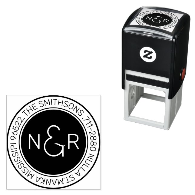 Sello Automático Dirección de devolución de nombre de familia de mo (In Situ)