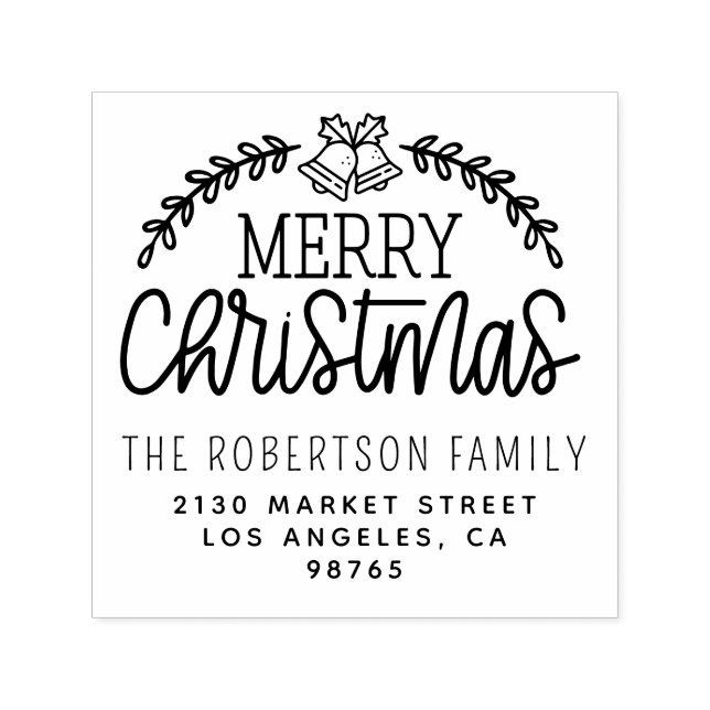 Sello Automático Dirección de devolución de nombre de familia de Na (Diseño)