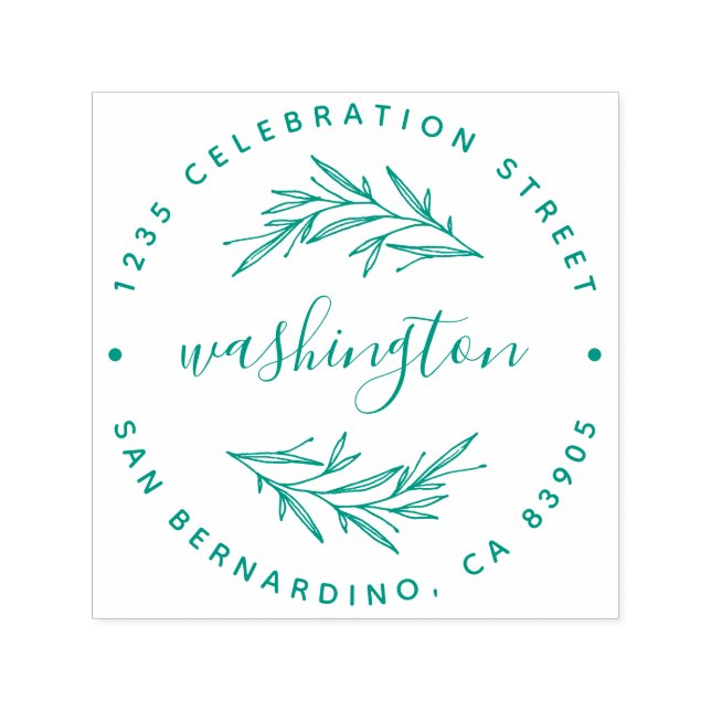 Sello Automático Dirección de devolución de nombre de familia de Pe (Diseño)