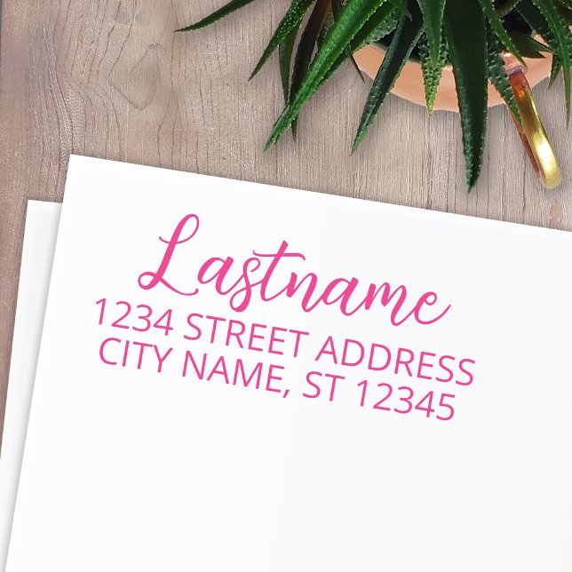 Sello Automático Dirección de devolución de nombre de familia de pe (Subido por el creador)