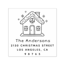 Sello Automático Dirección de devolución de nombre de familia de pe