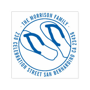 Sello Automático Dirección de devolución de nombre de familia de re