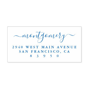 Sello Automático Dirección de devolución de nombre de familia de sc