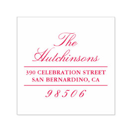 Sello Automático Dirección de devolución de nombre de familia de sc