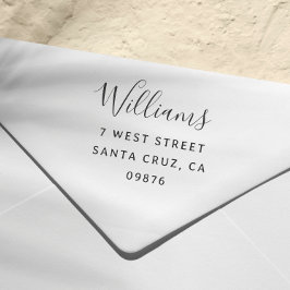 Sello Automático Dirección de devolución de nombre de familia de sc