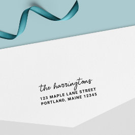 Sello Automático Dirección de devolución de nombre de familia de sc