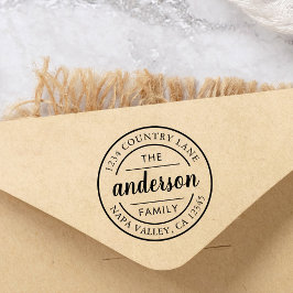 Sello Automático Dirección de devolución de nombre de familia de sc