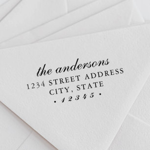 Sello Automático Dirección de devolución de nombre de familia de sc