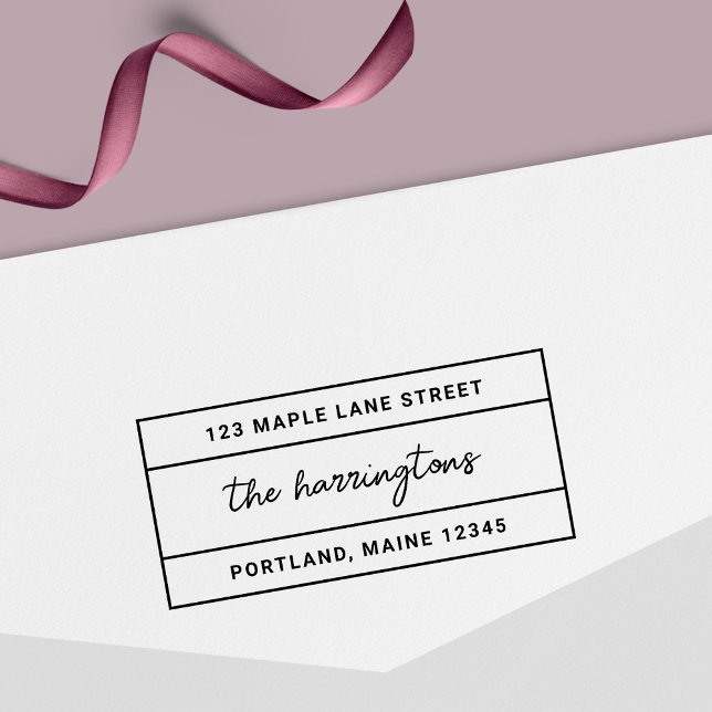 Sello Automático Dirección de devolución de nombre de familia de sc (Subido por el creador)