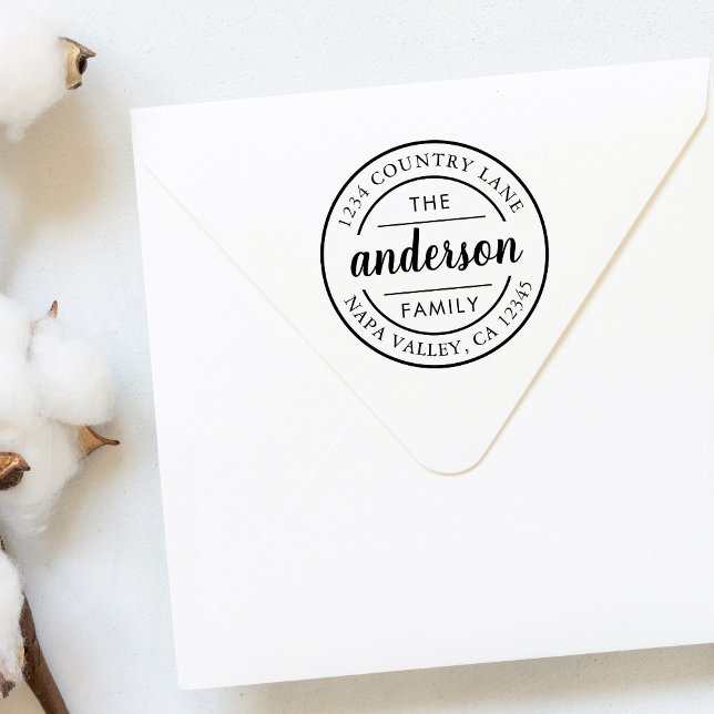 Sello Automático Dirección de devolución de nombre de familia de sc (Subido por el creador)