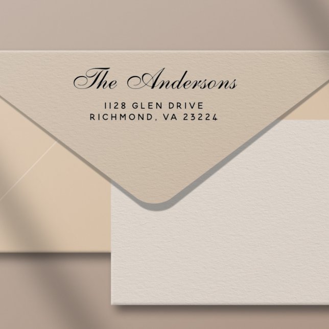 Sello Automático Dirección de devolución de nombre de familia de sc (Timeless Elegance, Effortless Convenience)