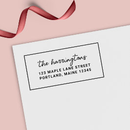 Sello Automático Dirección de devolución de nombre de familia de sc