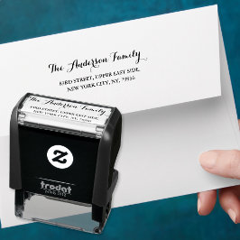 Sello Automático Dirección de devolución de nombre de familia de sc