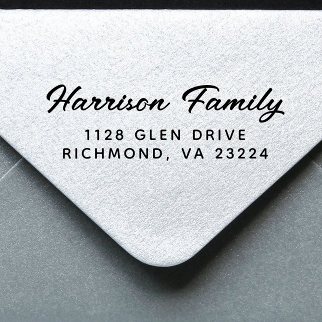 Sello Automático Dirección de devolución de nombre de familia de sc (Add a touch of sophistication and elegance to every envelope with minimal effort)