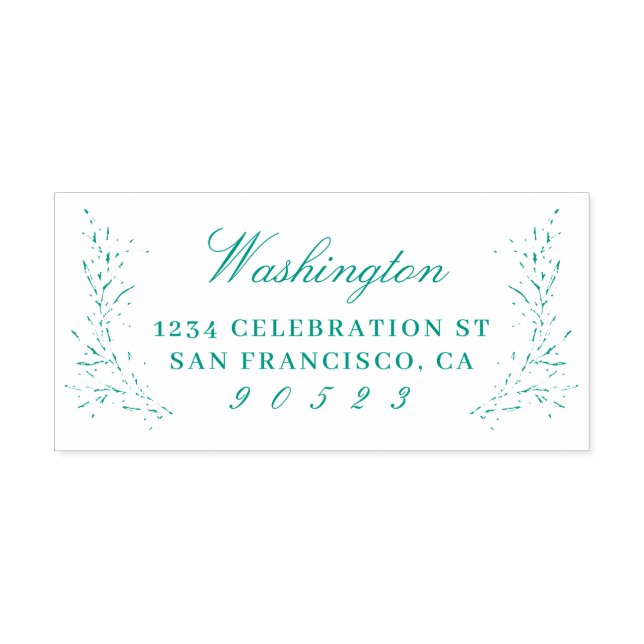 Sello Automático Dirección de devolución de nombre de familia de sc (Diseño)