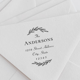 Sello Automático Dirección de devolución de nombre de familia de su