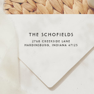 Sello Automático Dirección de devolución de nombre de familia de ti