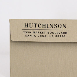 Sello Automático Dirección de devolución de nombre de familia de ti