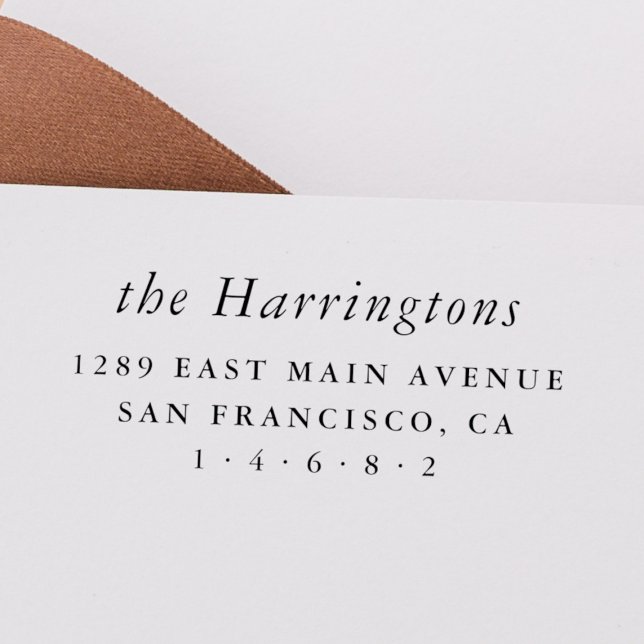 Sello Automático Dirección de devolución de nombre de familia Minim (Subido por el creador)