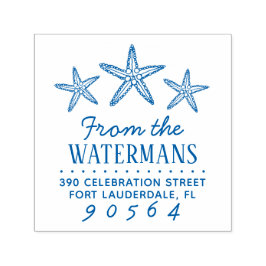 Sello Automático Dirección de devolución de nombre de familia Starf