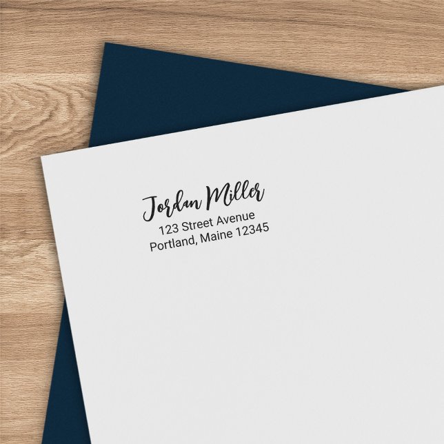 Sello Automático Dirección de devolución de nombre de guión de pinc (Subido por el creador)